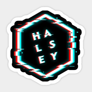 HALSEY POLYGON GLITCH Sticker